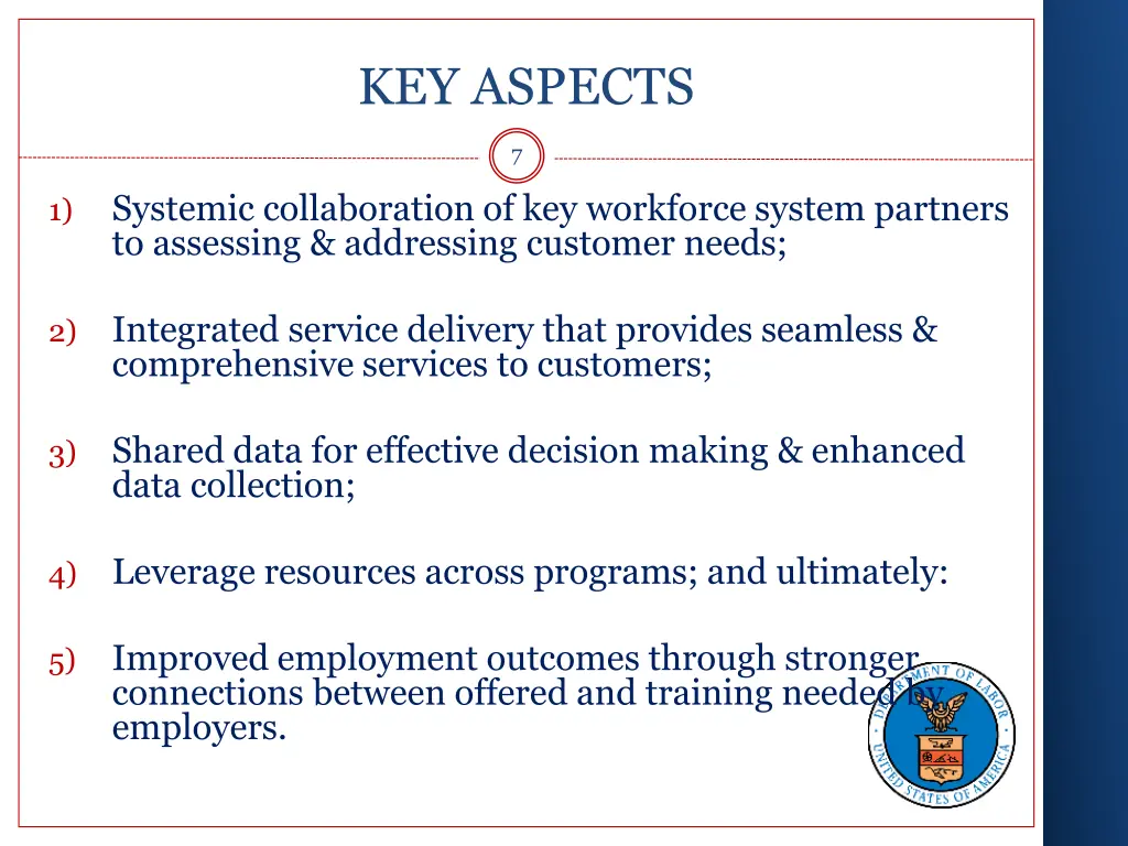 key aspects
