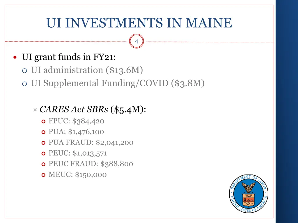 ui investments in maine