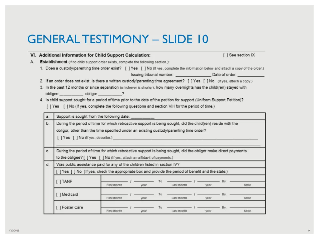 general testimony slide 10