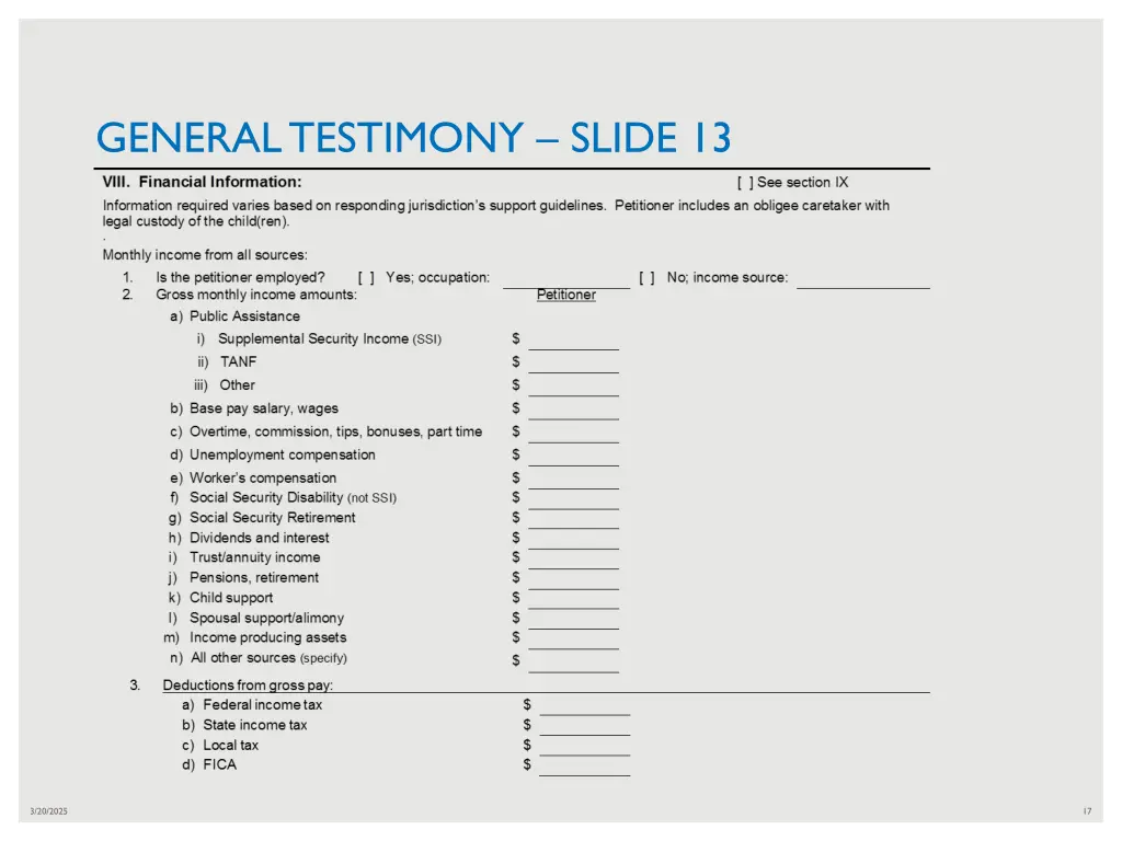 general testimony slide 13