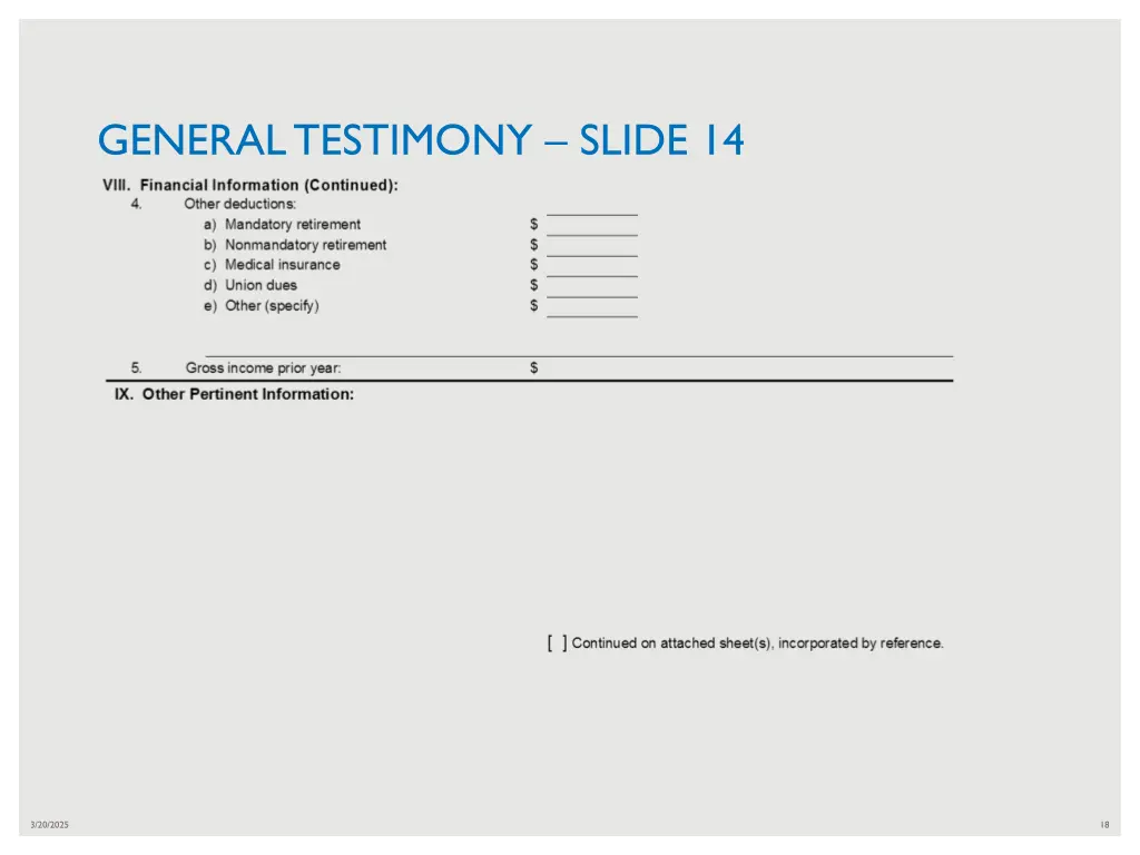 general testimony slide 14