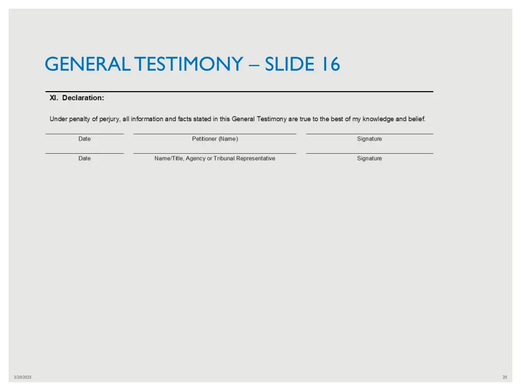 general testimony slide 16