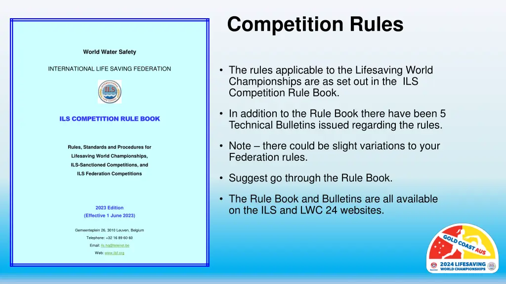 competition rules