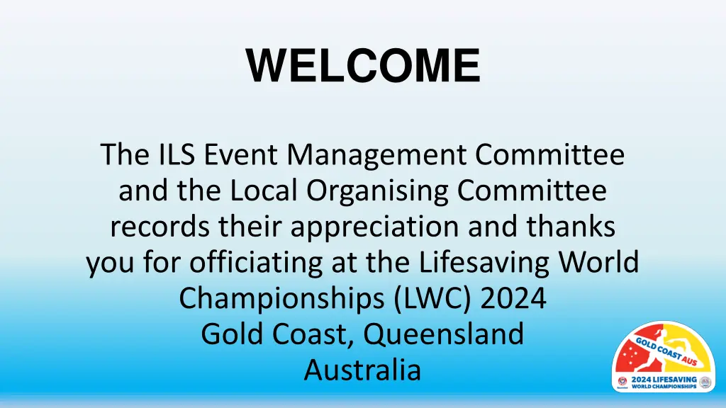 welcome
