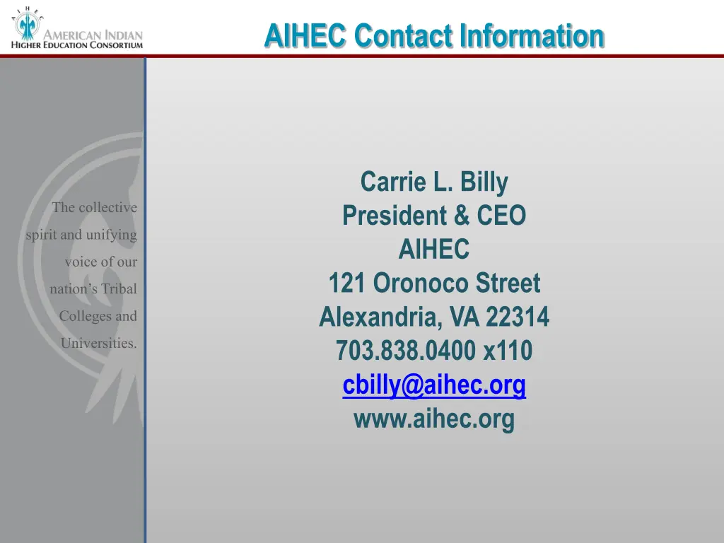 aihec contact information