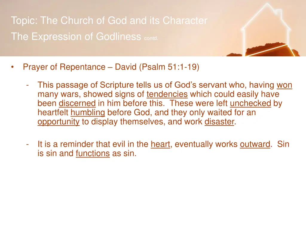 topic the church of god and its character 2