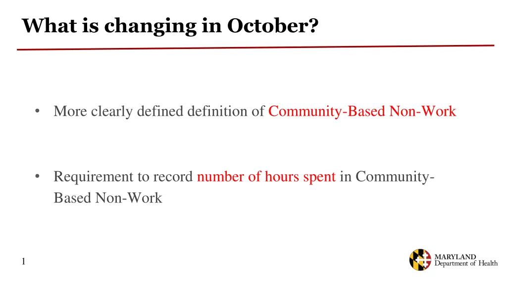 what is changing in october