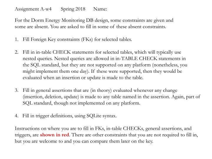 assignment a w4 spring 2018 name