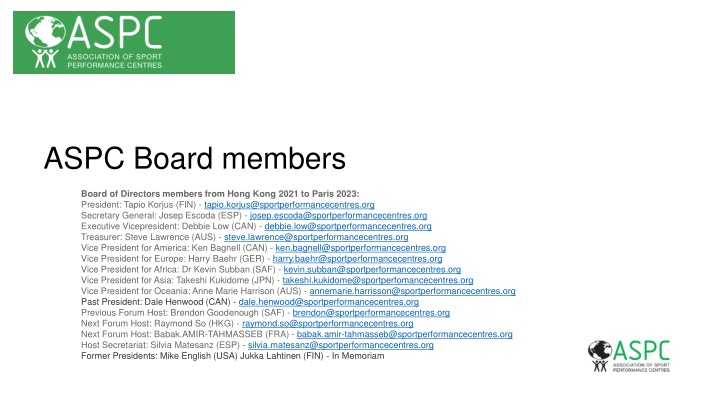 aspc board members