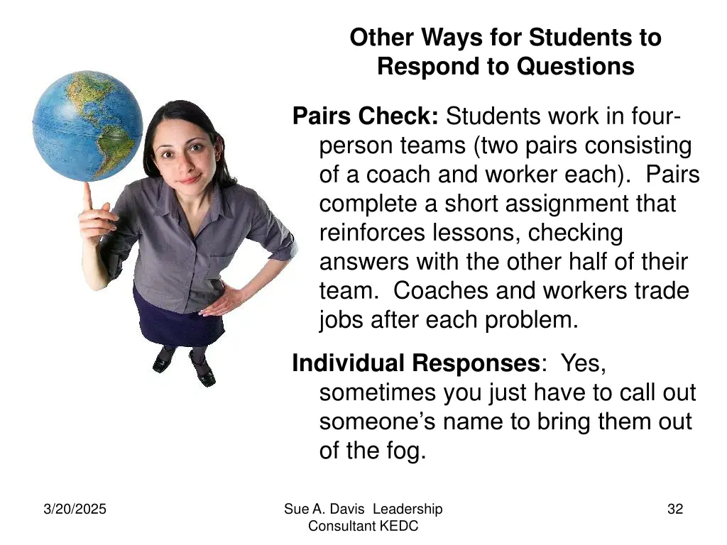 other ways for students to respond to questions 1