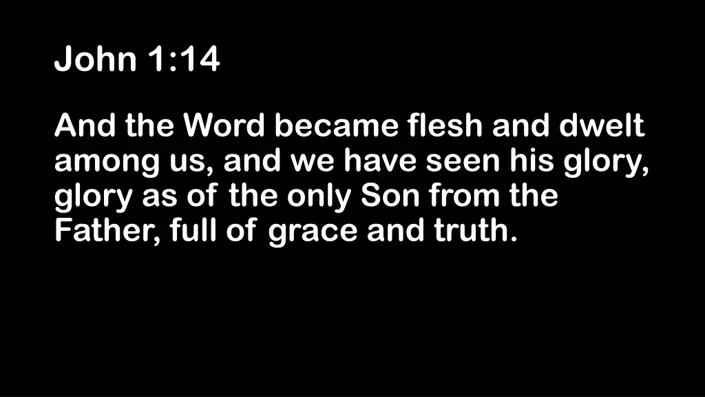 john 1 14
