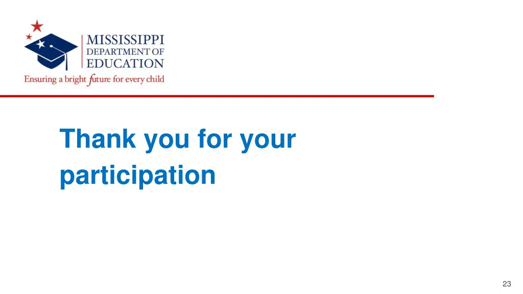 thank you for your participation