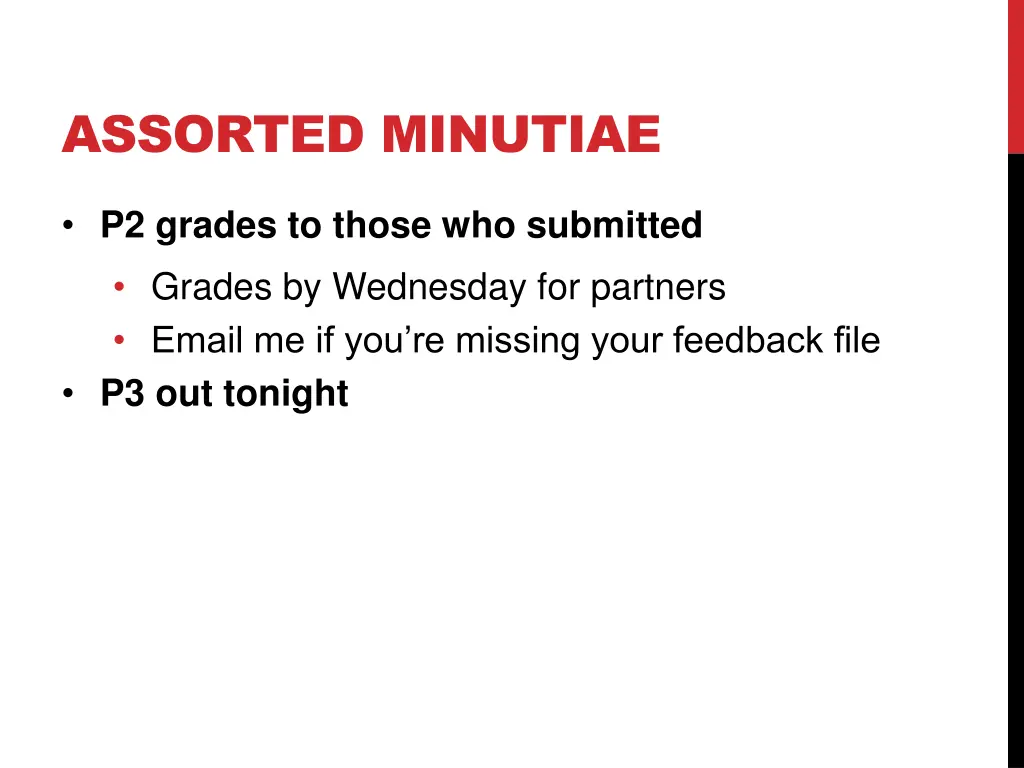 assorted minutiae 1