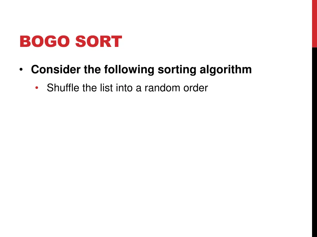 bogo sort 1