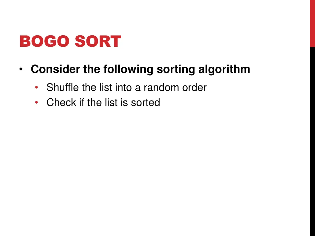 bogo sort 2