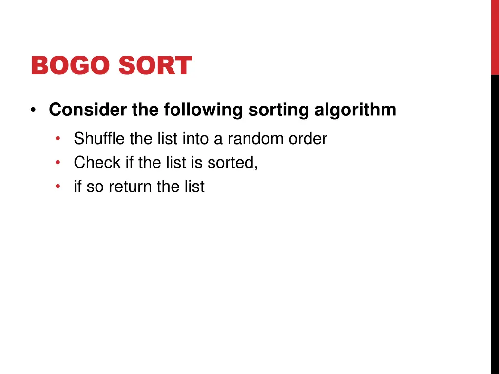 bogo sort 3