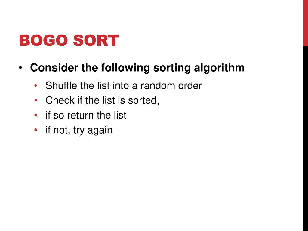 bogo sort 4