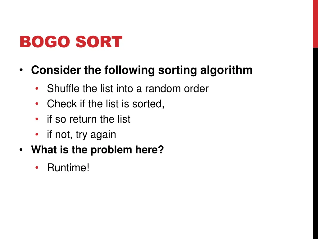bogo sort 6
