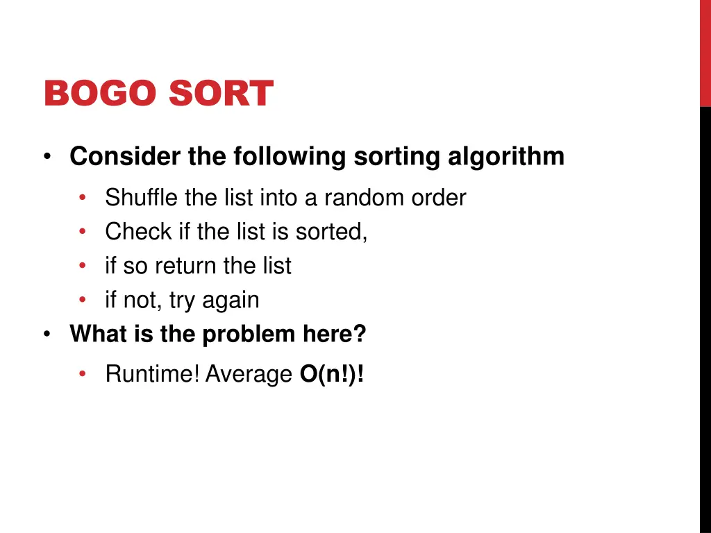 bogo sort 7