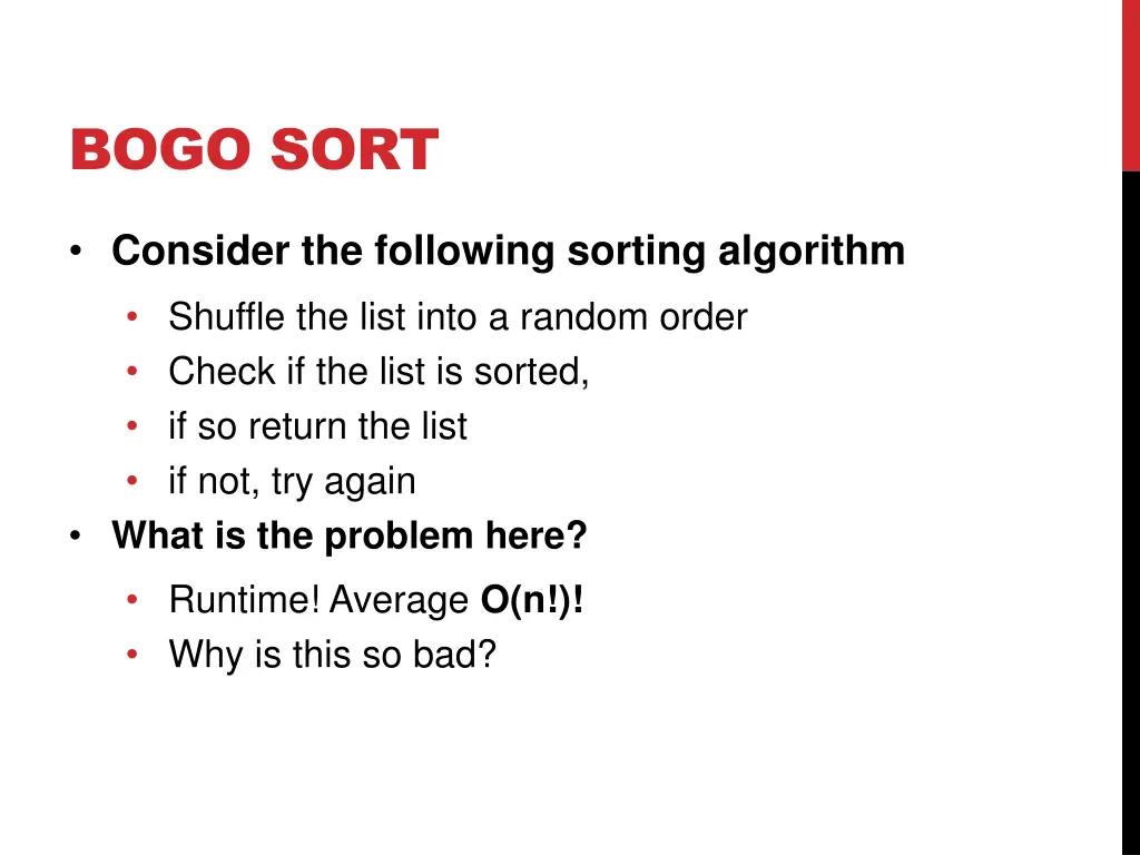 bogo sort 8