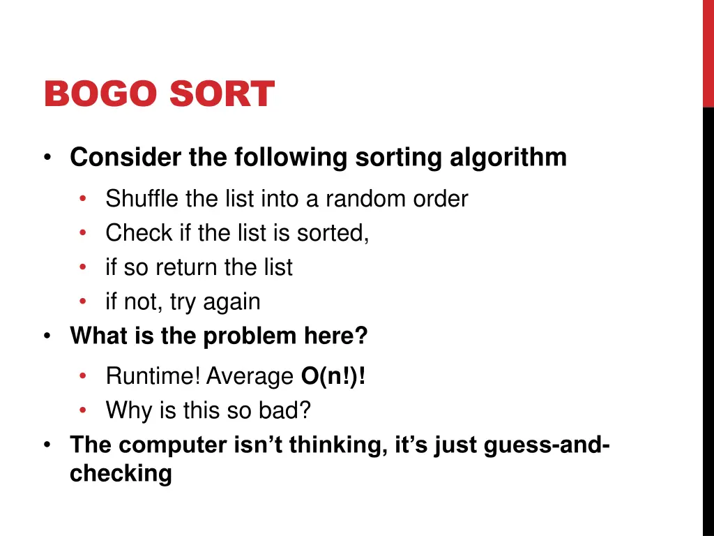 bogo sort 9