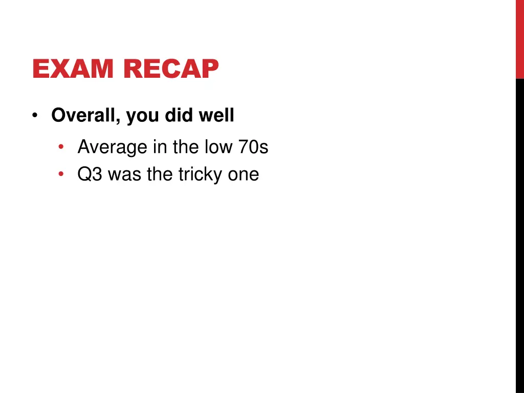exam recap 1
