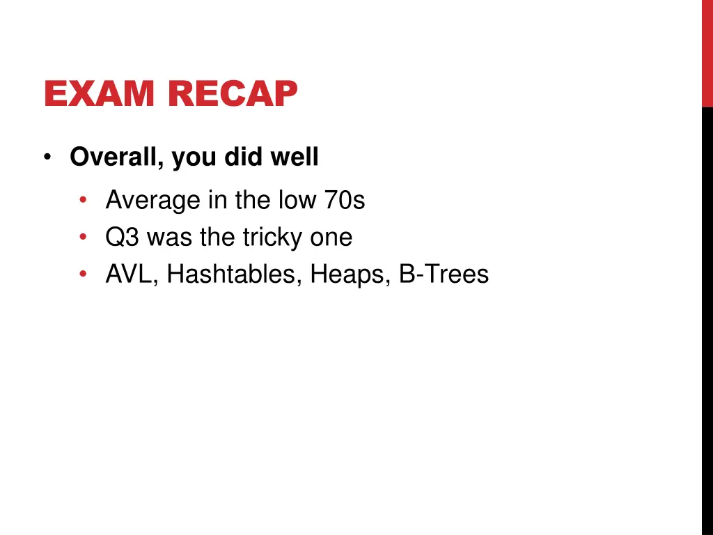 exam recap 2