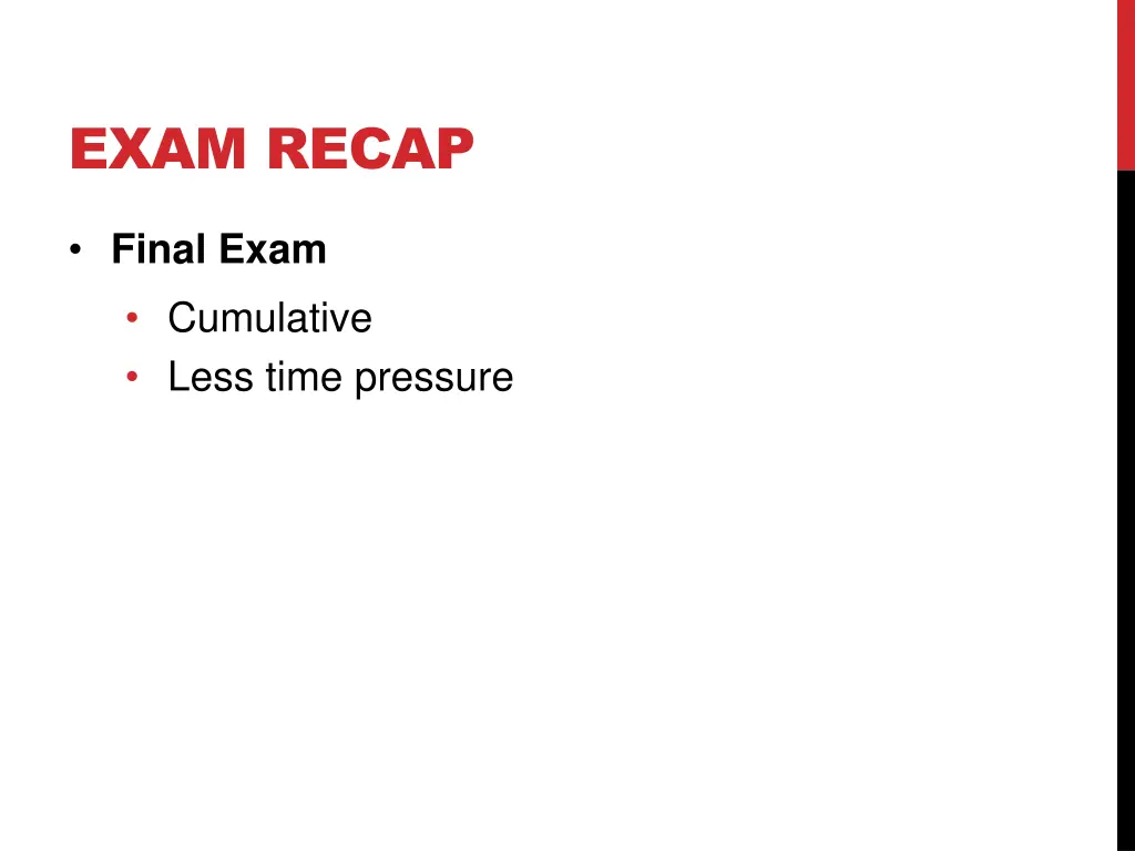 exam recap 7
