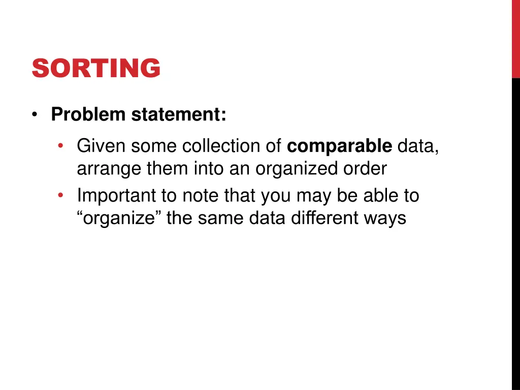 sorting 3