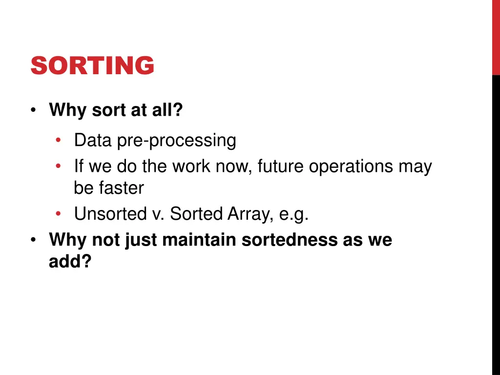 sorting 8