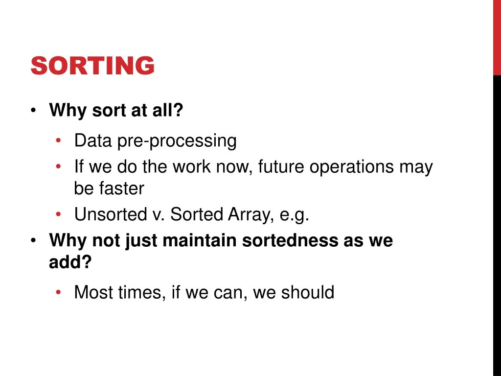 sorting 9