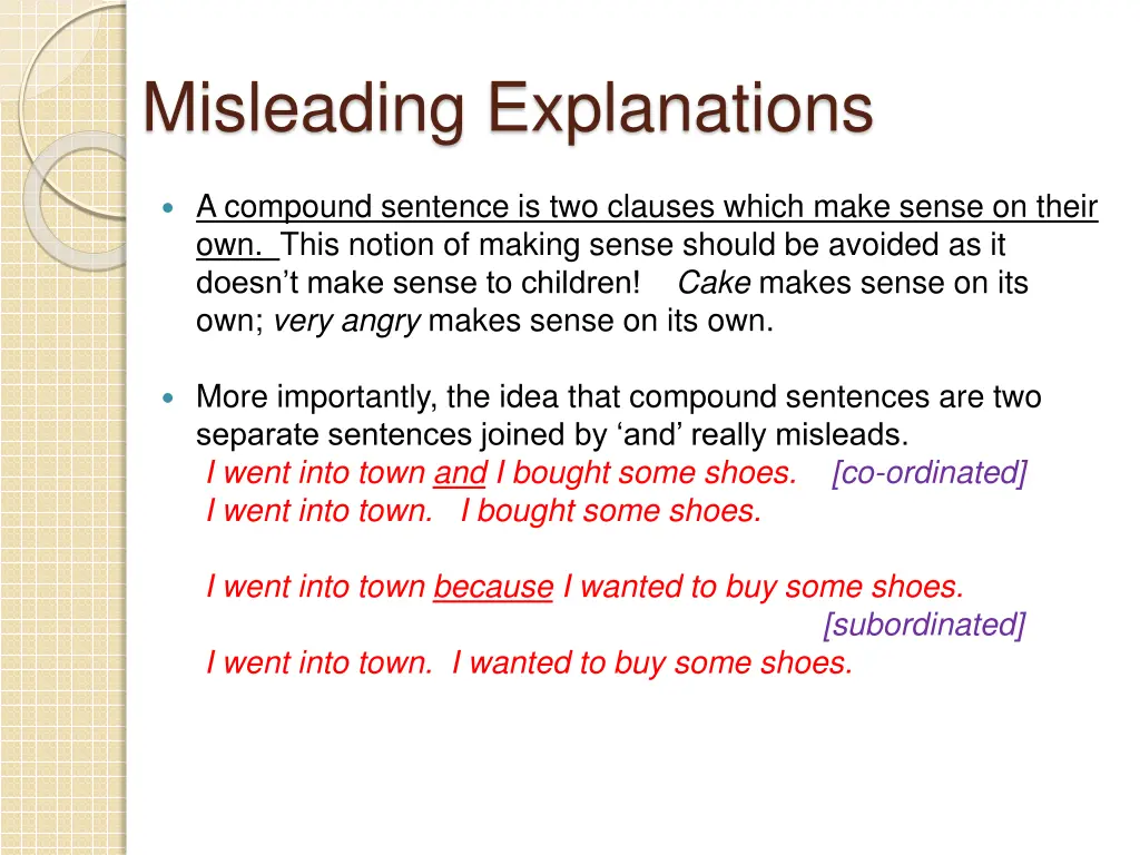 misleading explanations 1