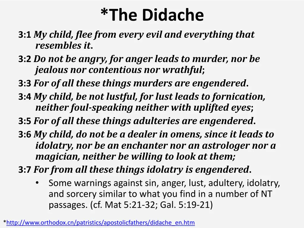 the didache 11