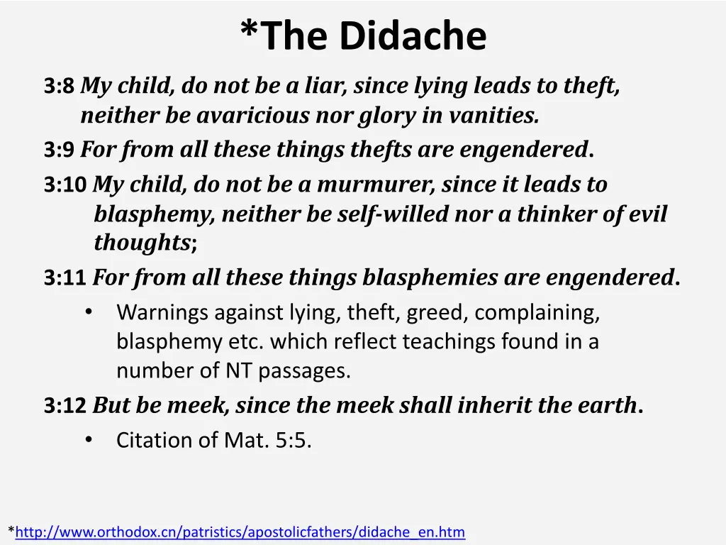 the didache 12