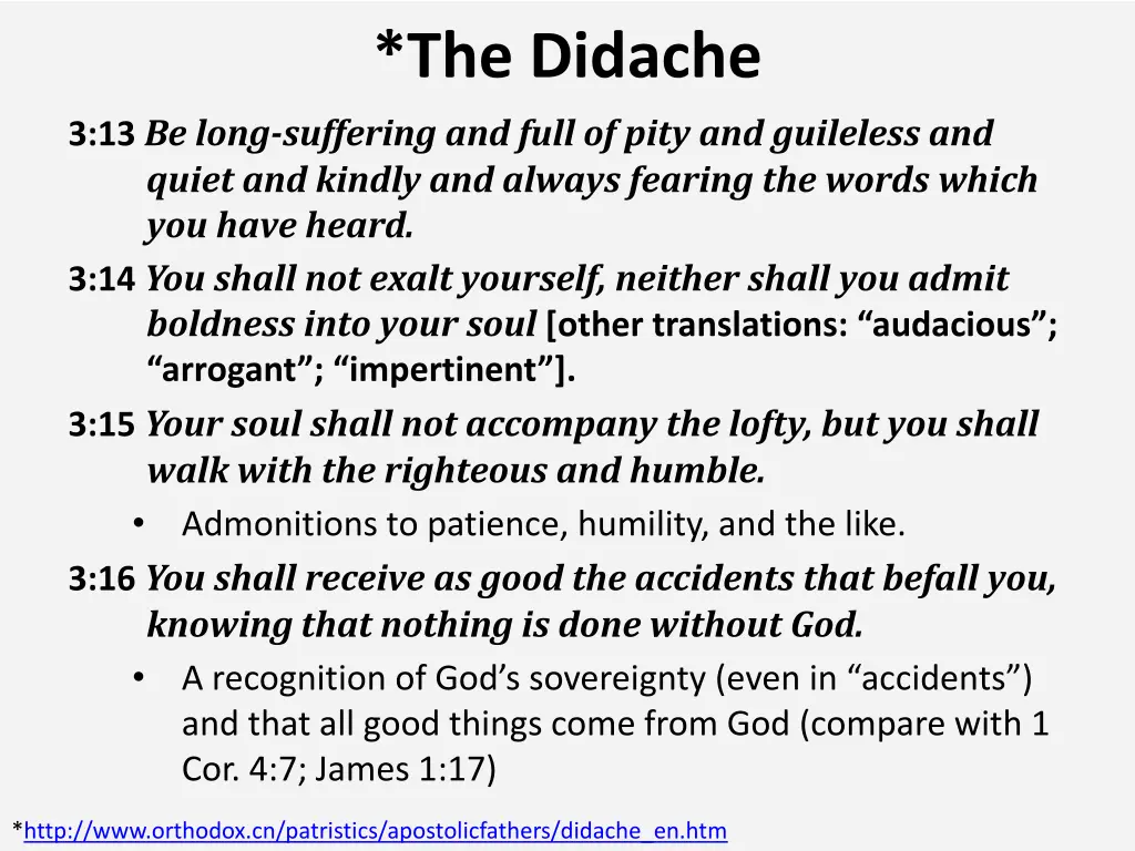 the didache 13