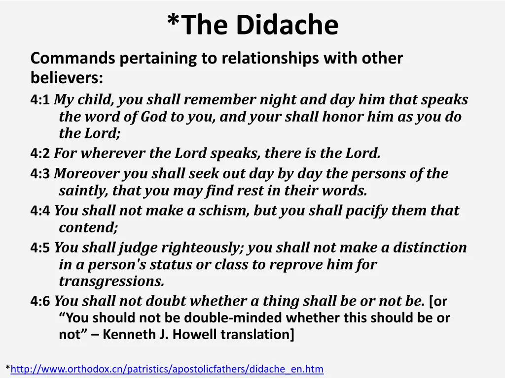 the didache 14