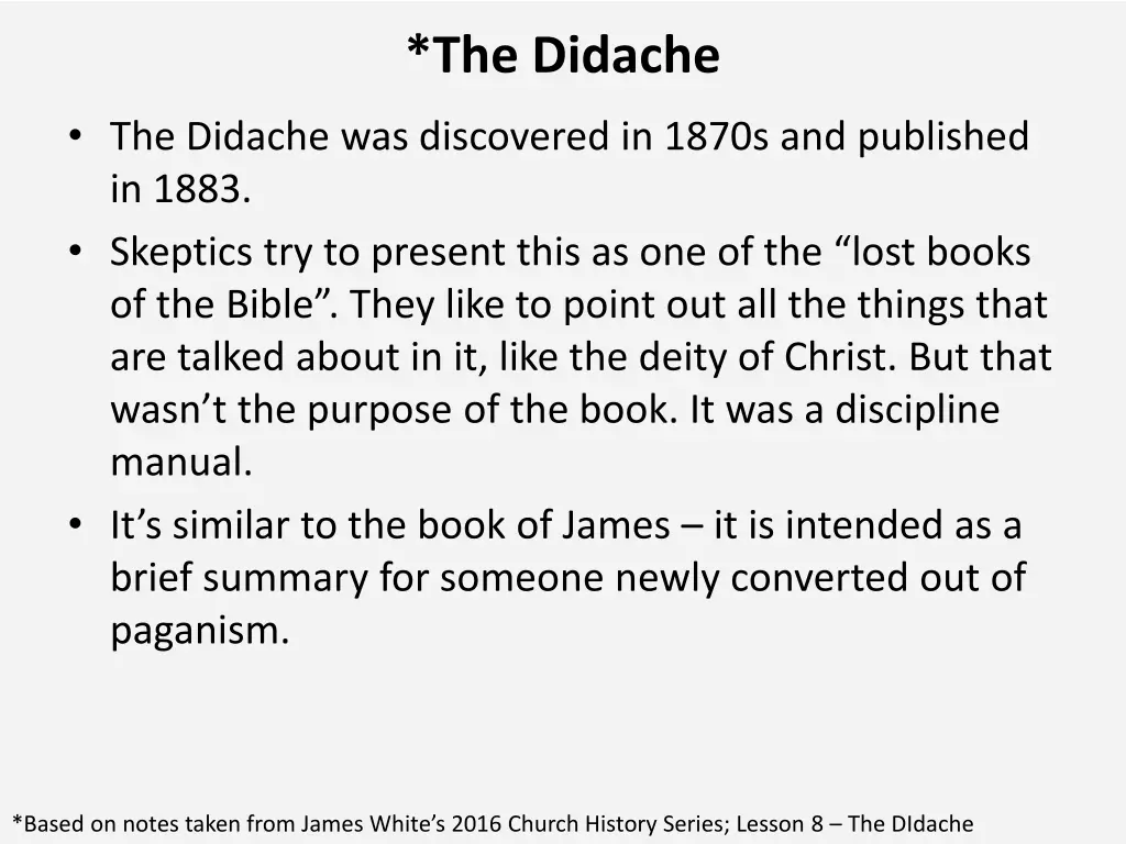 the didache 3