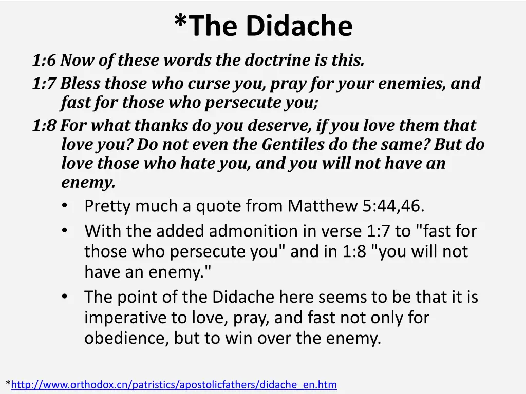 the didache 6