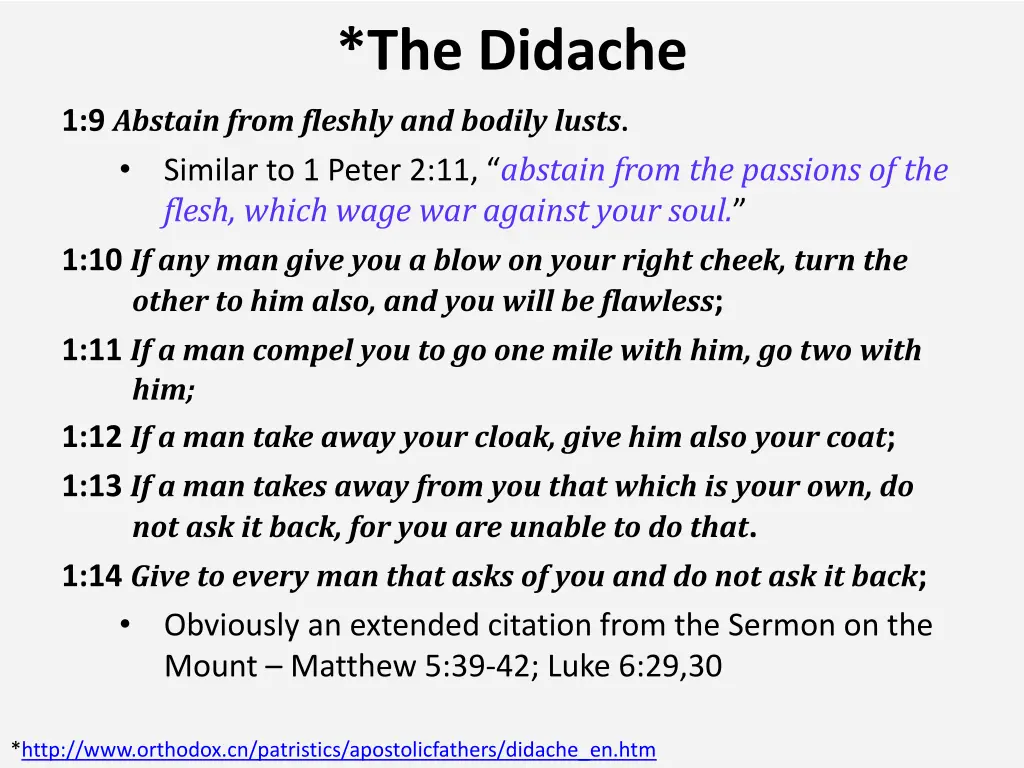 the didache 7