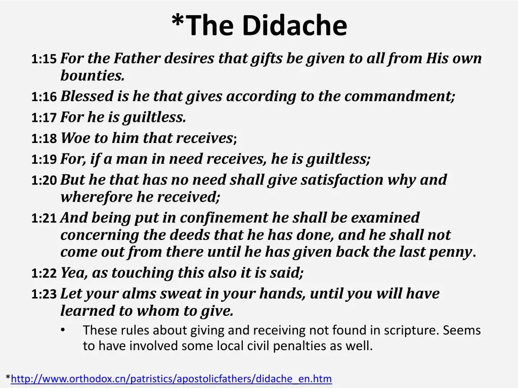 the didache 8