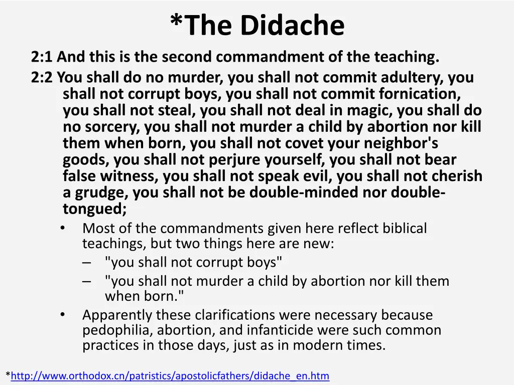 the didache 9