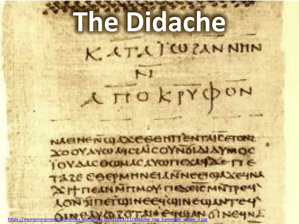 the didache