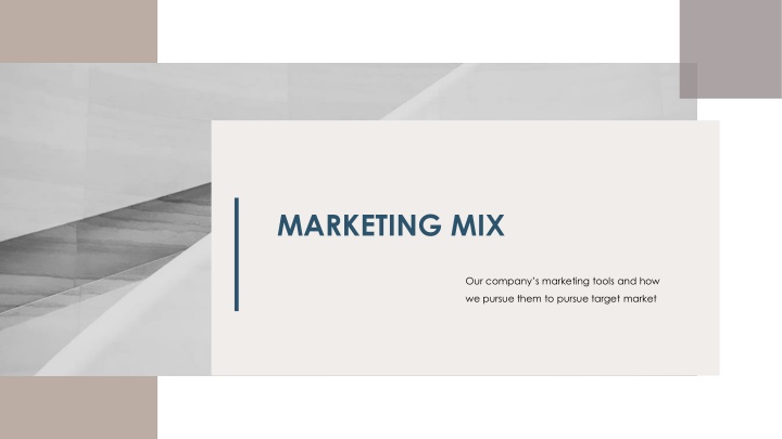 marketing mix
