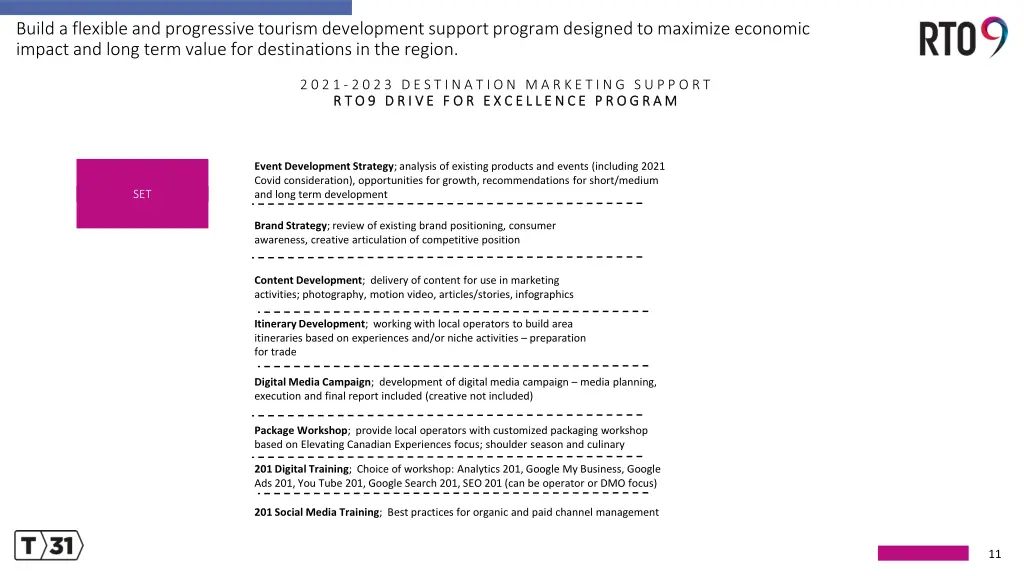 build a flexible and progressive tourism 1