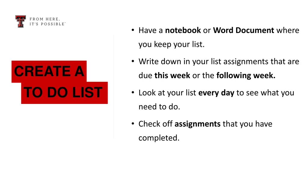have a notebook or word document where