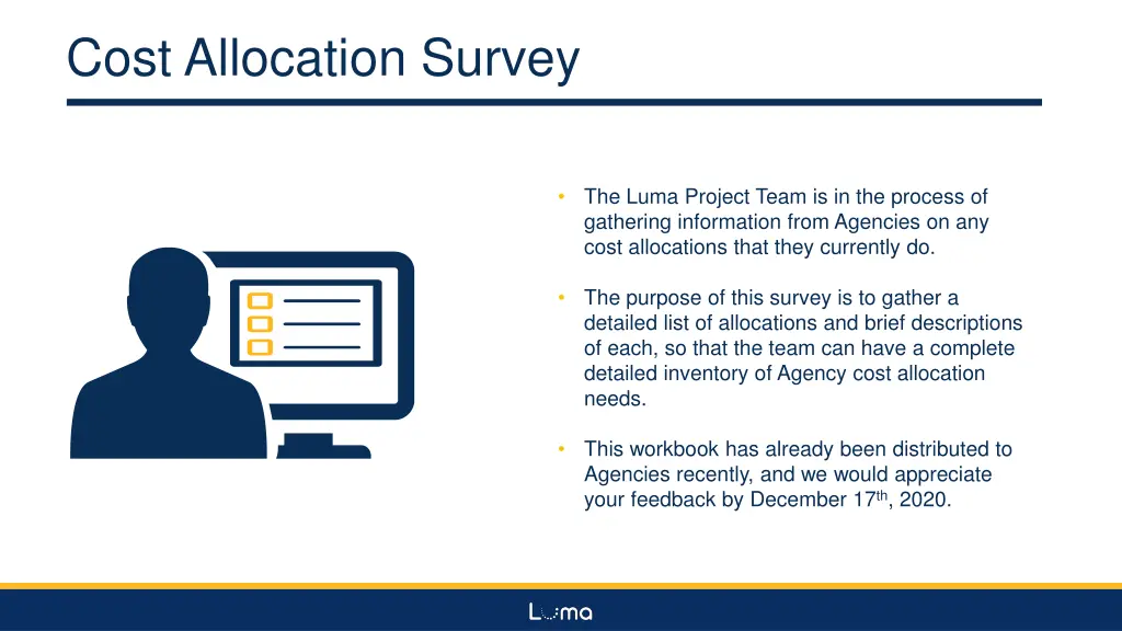 cost allocation survey