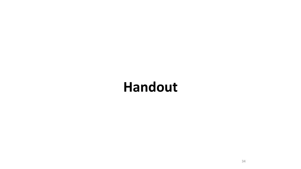 handout