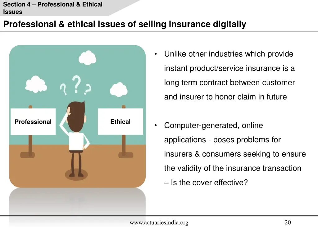 section 4 professional ethical issues