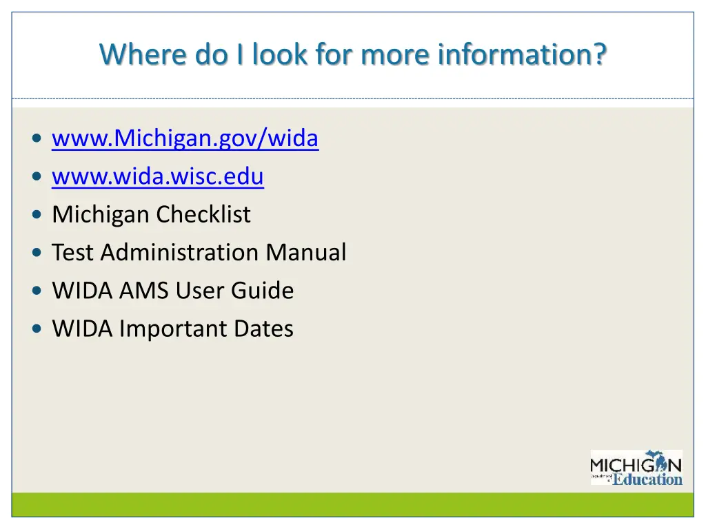 where do i look for more information