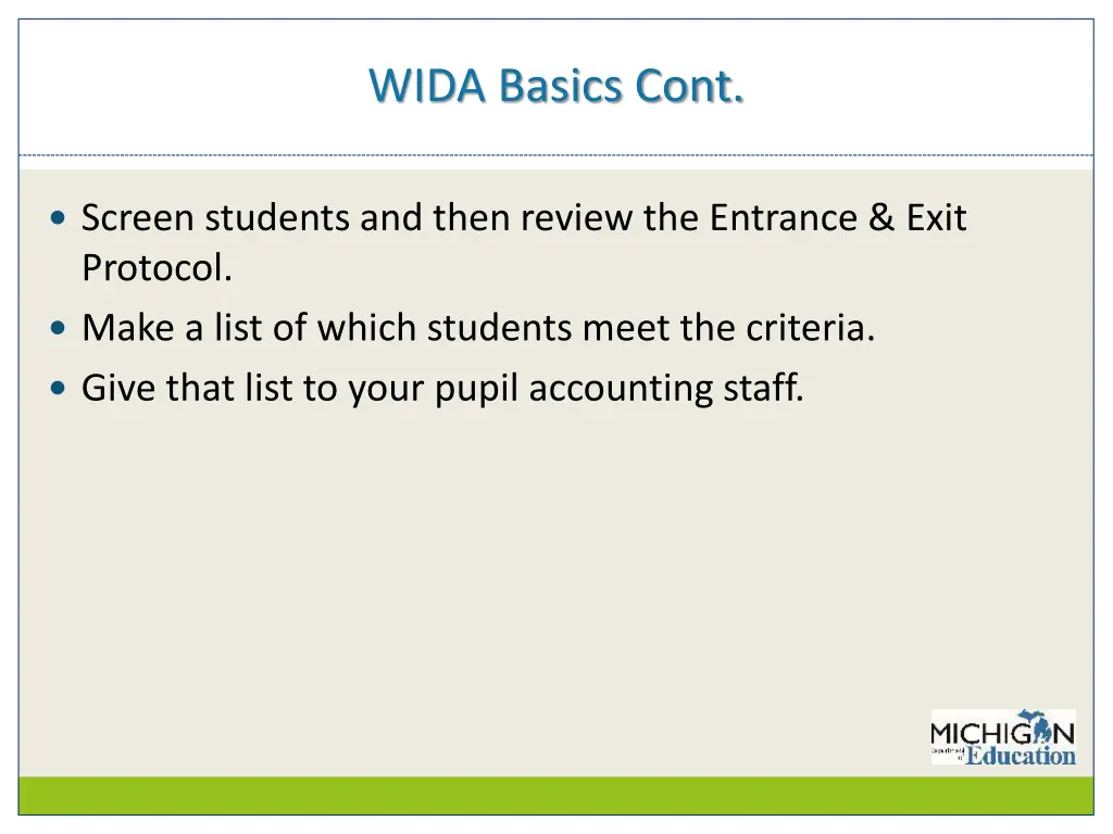 wida basics cont